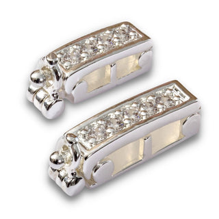 2-Piece Silver Small/Large Necklace Shortener Set - InfinityClips