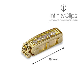 Large Gold Classic Shortener - InfinityClips