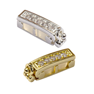 2-Piece Silver/Gold Necklace Shortener Set