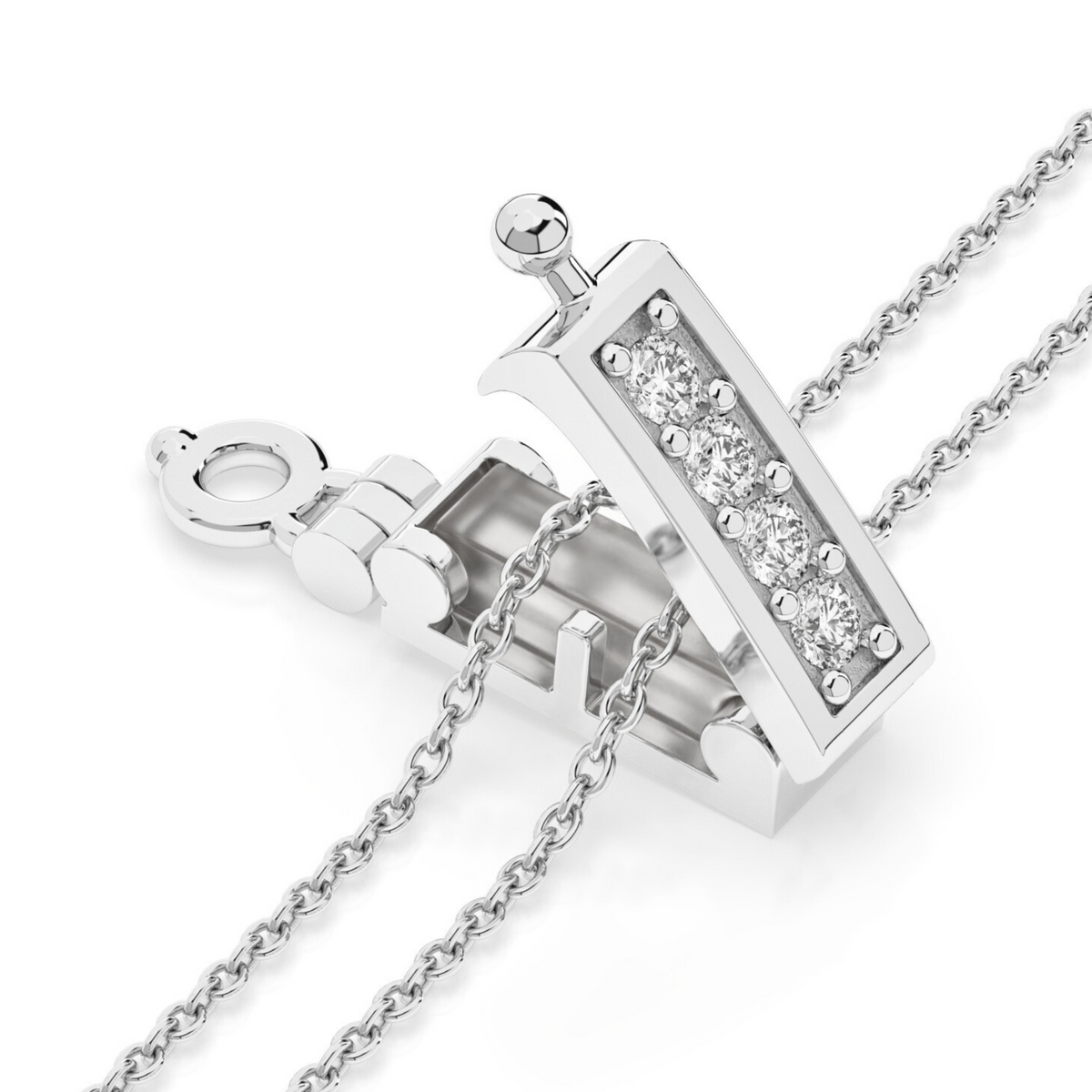Infinity Clips Necklace Shortener for Thin Chains — Small Silver